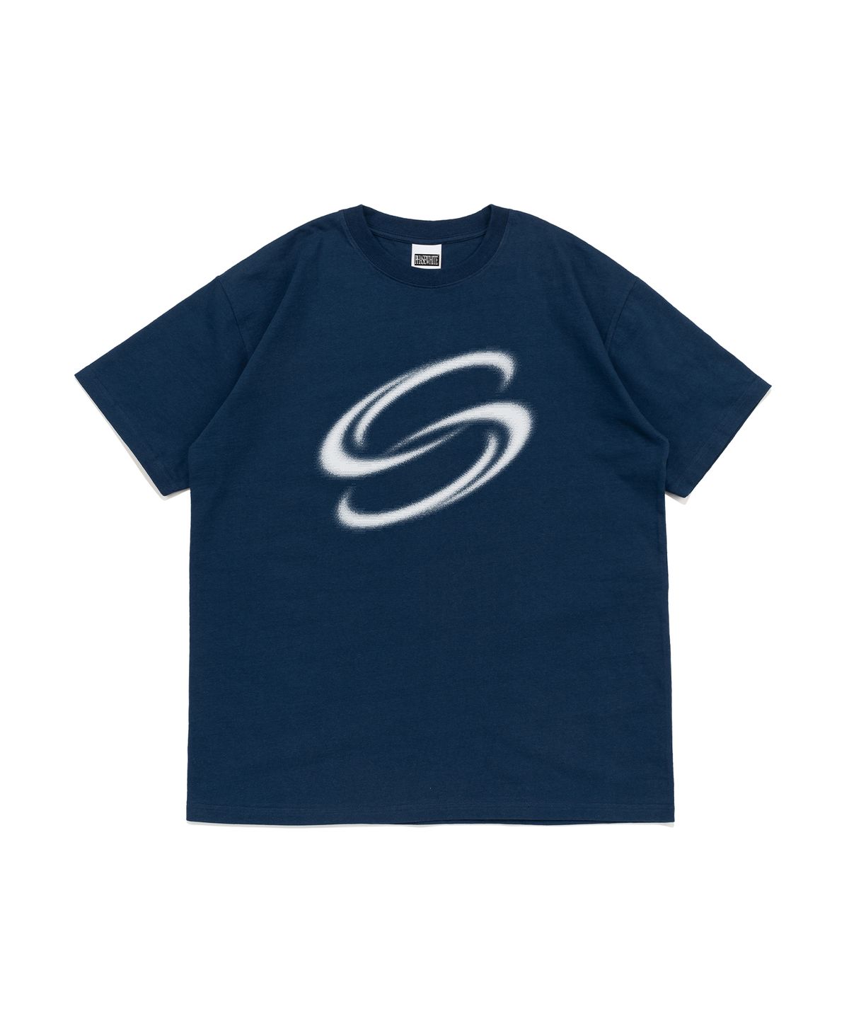 페이즈화이트(PHASEWHITE) [PHASE_1] DOUBLE LOOP LOGO TEE_DARK BLUE / 8802026-ST03