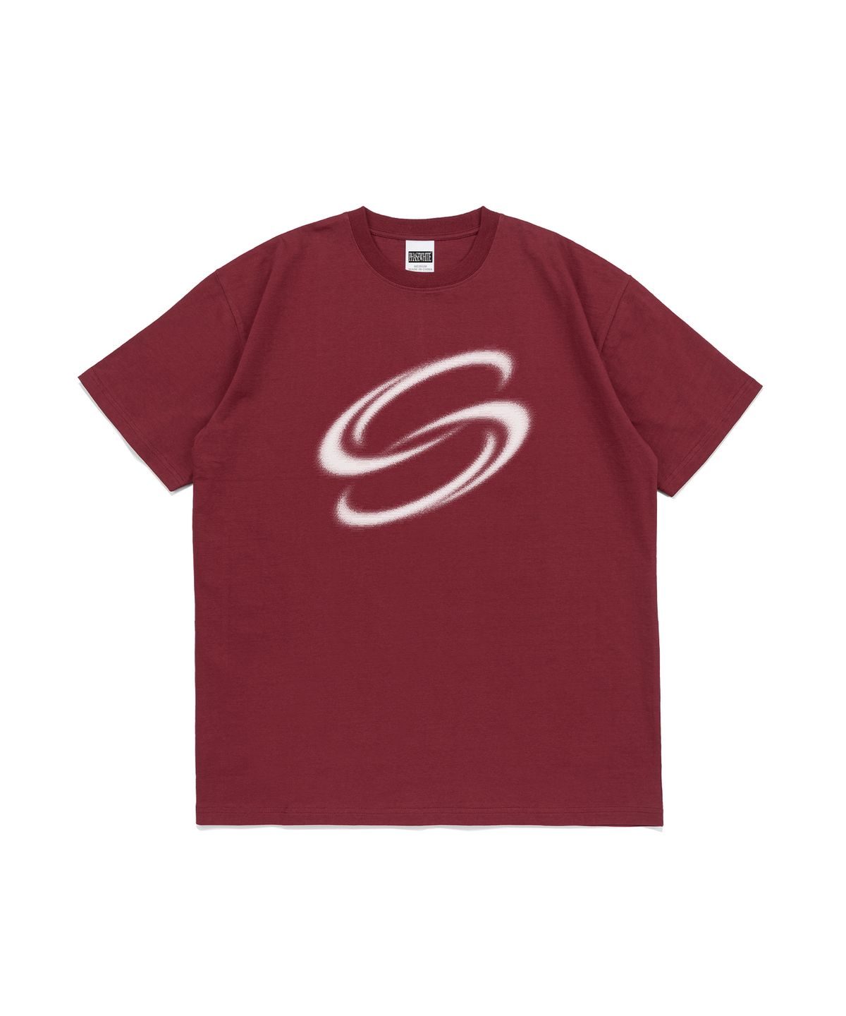 페이즈화이트(PHASEWHITE) [PHASE_1] DOUBLE LOOP LOGO TEE_BURGUNDY / 8802026-ST03