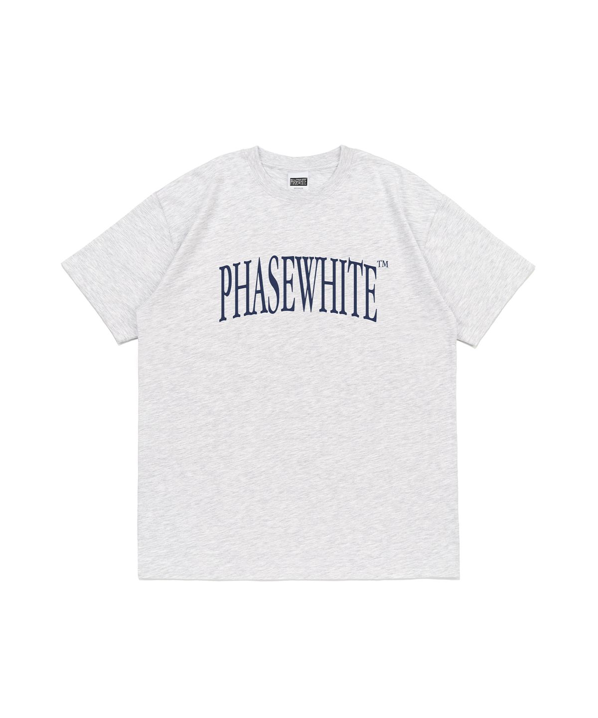 페이즈화이트(PHASEWHITE) [PHASE_1] DIVE LOGO TEE_LIGHT MELANGE / 8802026-ST01