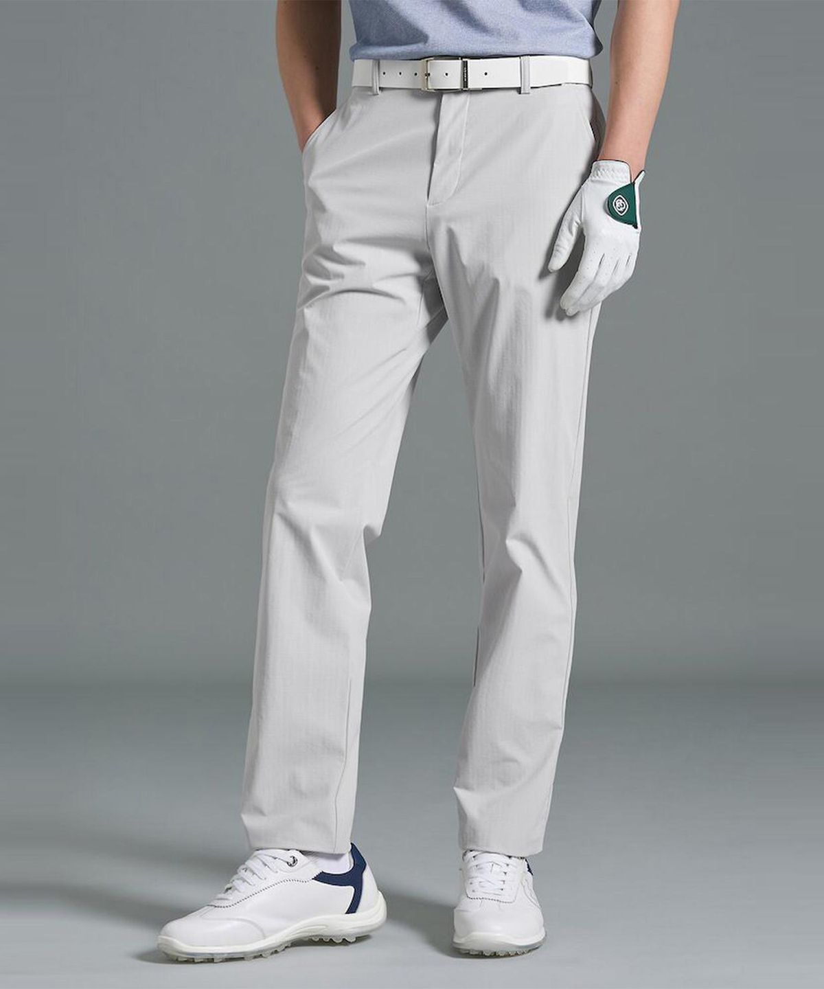 빈폴골프(BEANPOLE GOLF) 남성 텍스처 스트레이트 팬츠 - 라이트 그레이