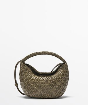 미니 브레이디드 나파 가죽 백