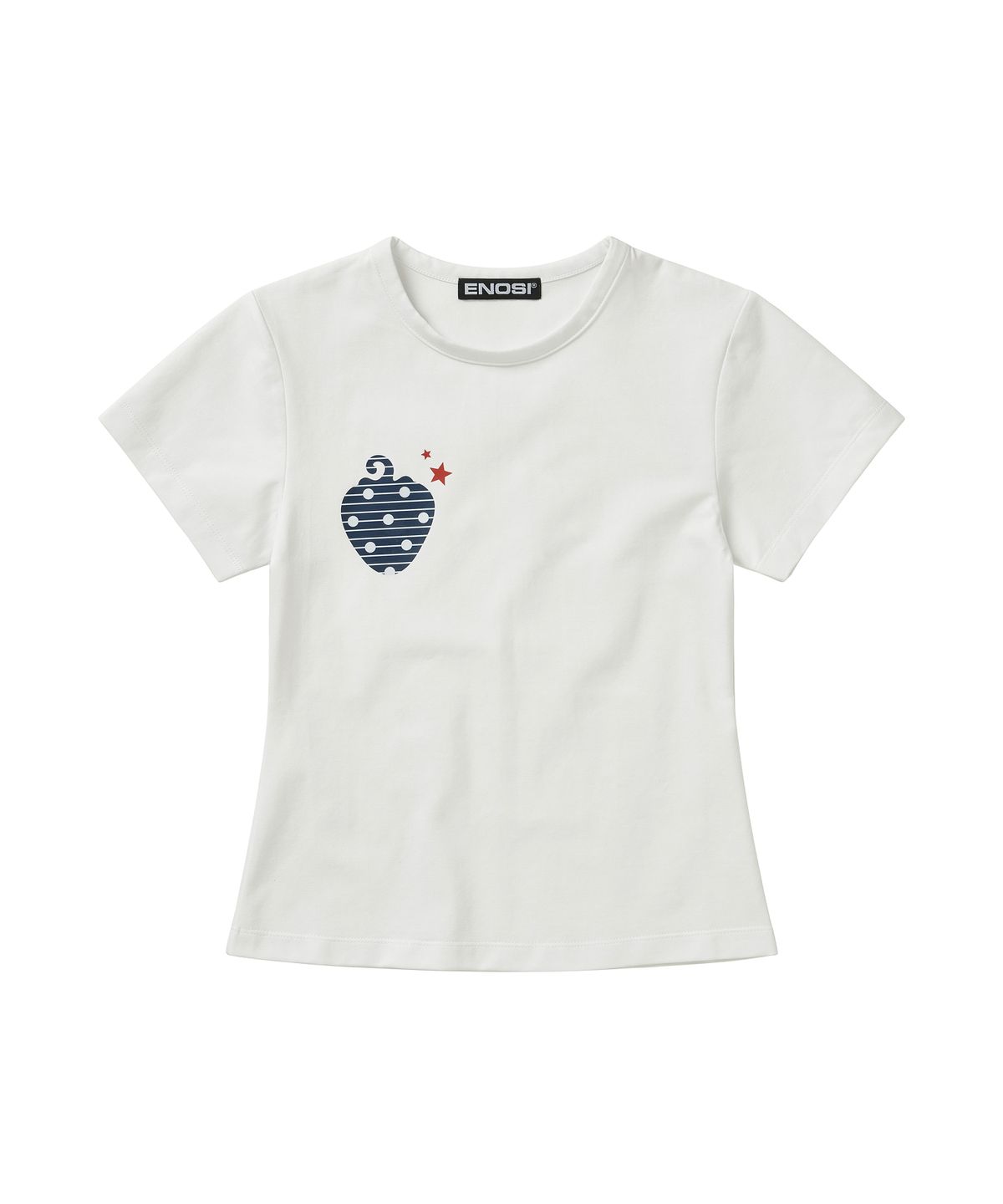 에노시(ENOSI) ENOSI STRAWBERRY T-SHIRT White