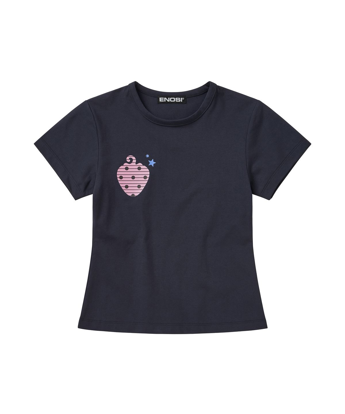 에노시(ENOSI) ENOSI STRAWBERRY T-SHIRT Navy