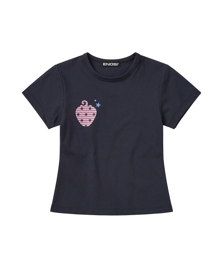 ENOSI STRAWBERRY T-SHIRT Navy