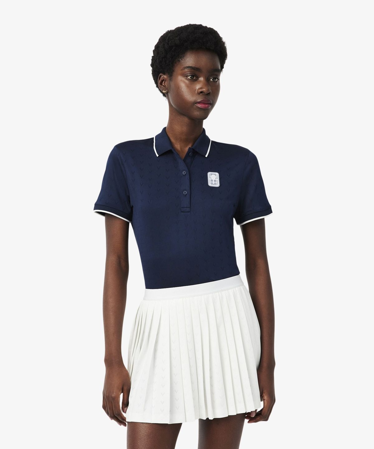 라코스테(LACOSTE) 여성 테니스 헤리티지 V컷 폴로 셔츠 PF0232-56G 166