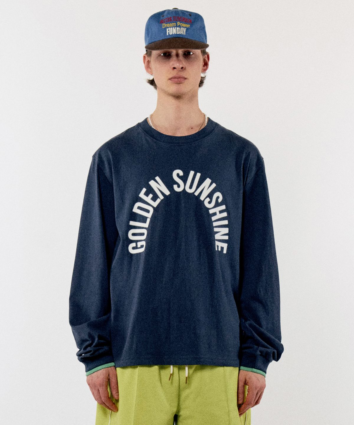골든선샤인(GOLDEN SUNSHINE) JOURNAL LONG SLEEVE TEE_BLUEBERRY