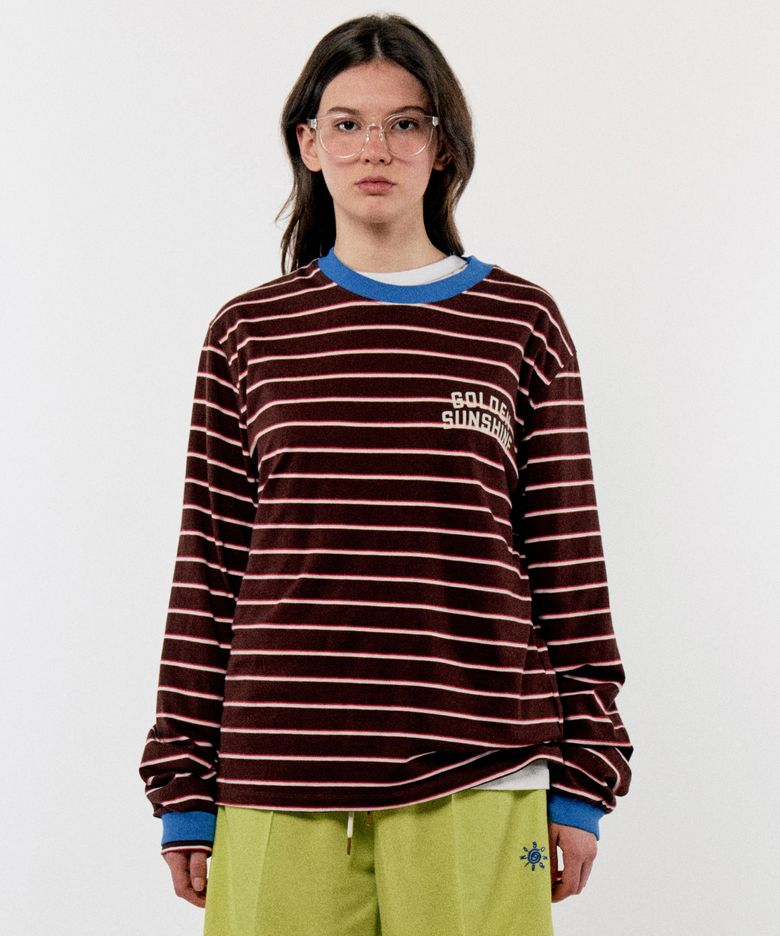 AMERICAN LONG SLEEVE TEE_BROWN