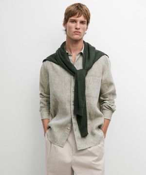 플루이드 린넨 포켓 셔츠