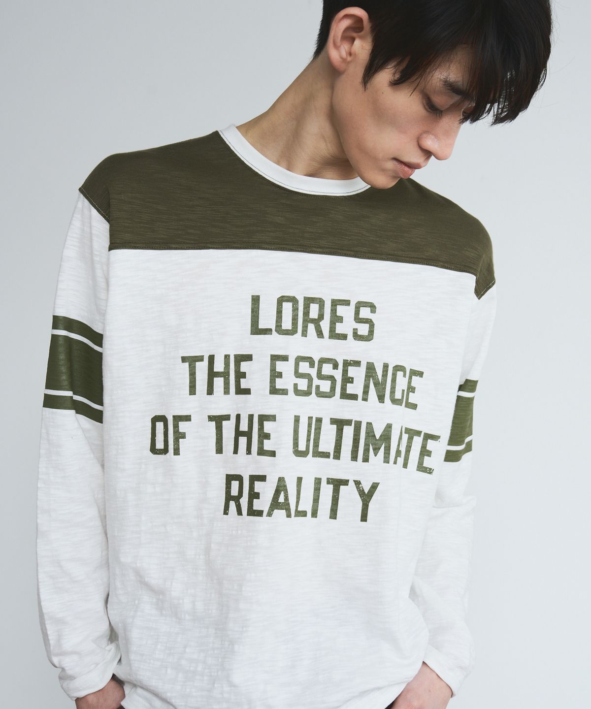 로어즈(LORES) Slub Rugby L/S Tee - White