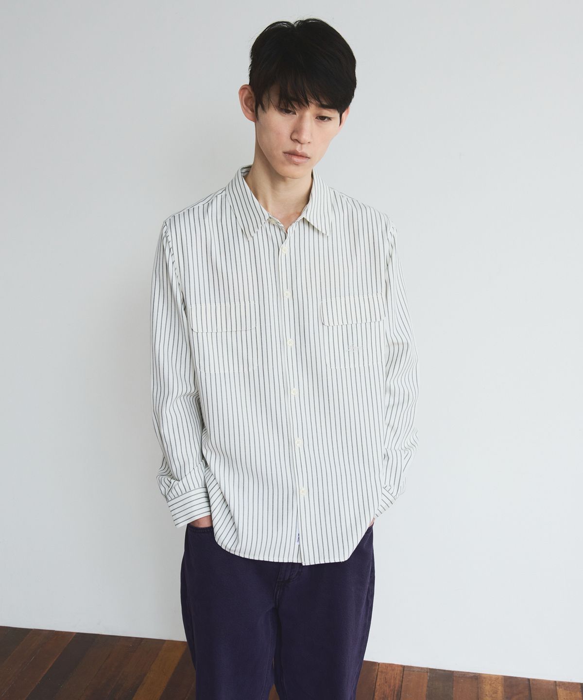 로어즈(LORES) Double Pocket Shirts - White