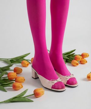 블랑슈 라운드 리본 뮬 샌들 (5cm/3colors)