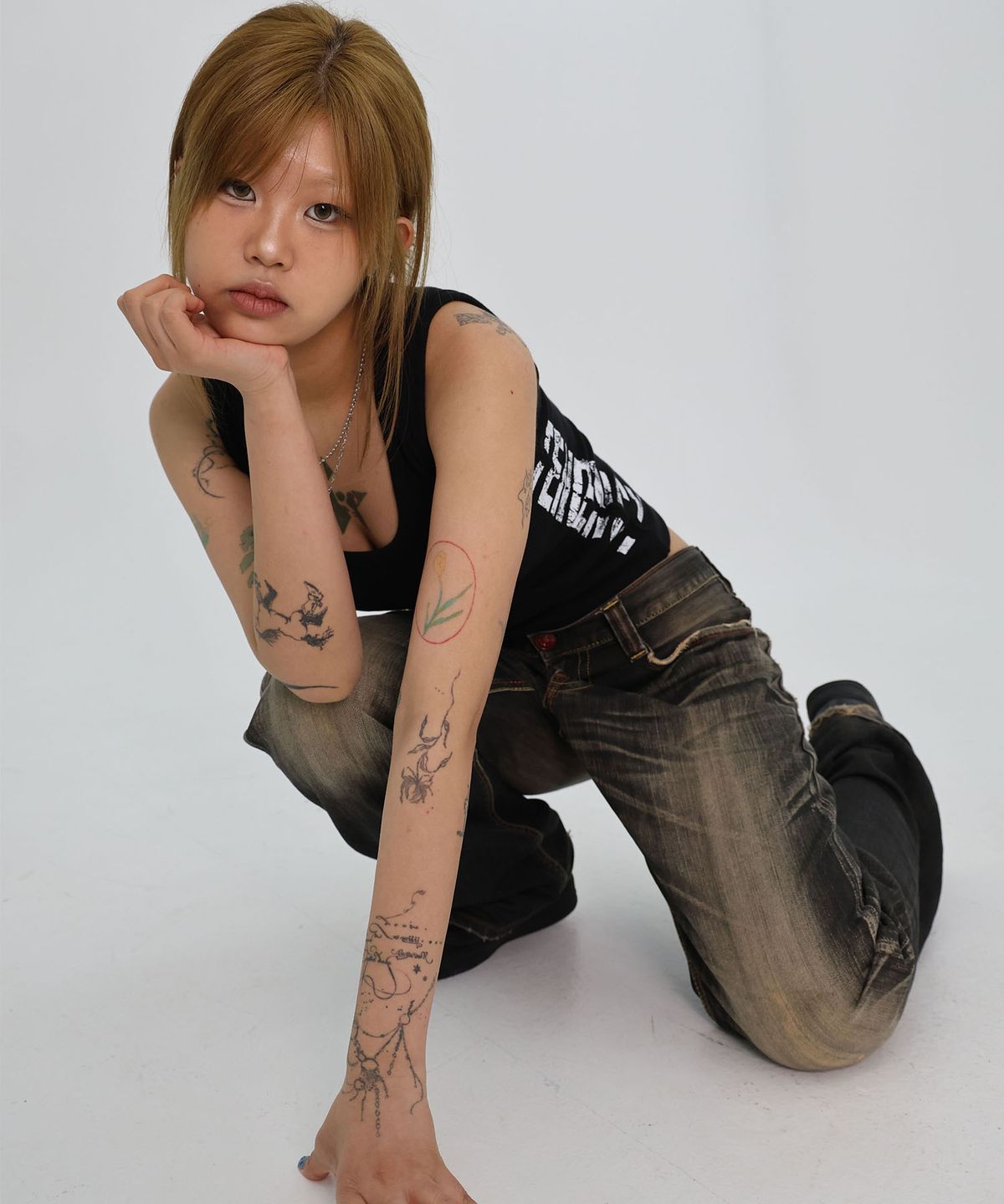 씨티씨(CTC) Tendency logo sleeveless (black)