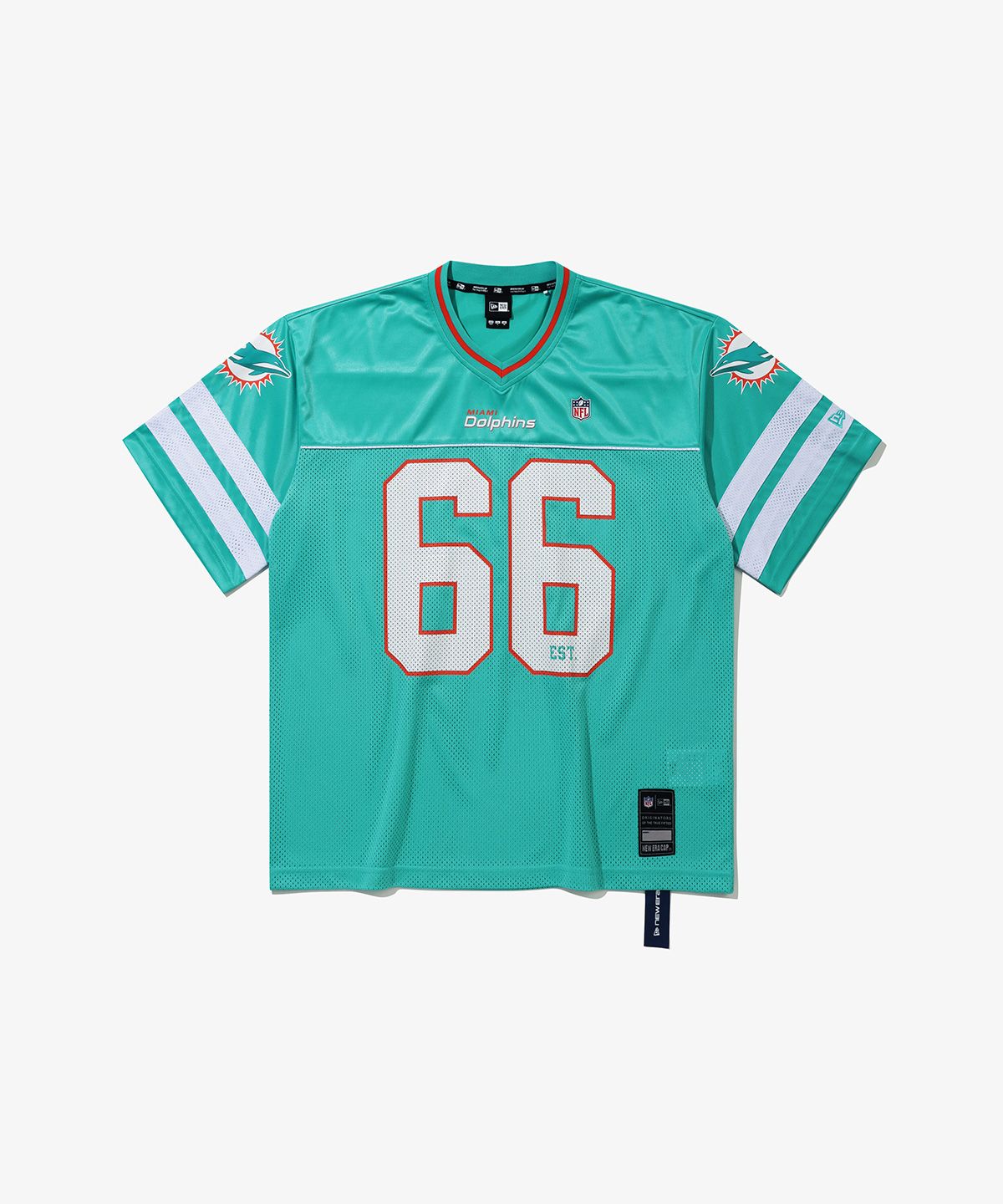 뉴에라(NEW ERA) NFL 마이애미 돌핀스 팬 웨어 티셔츠 에메랄드 14954661
