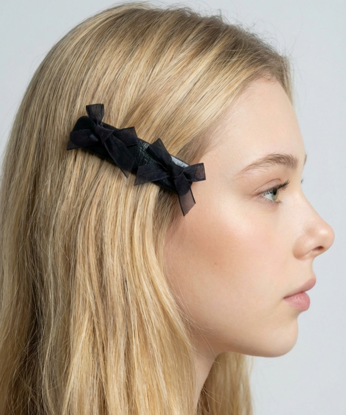 릴리코리(LILYKORI) Noir Organza Ribbon Clip