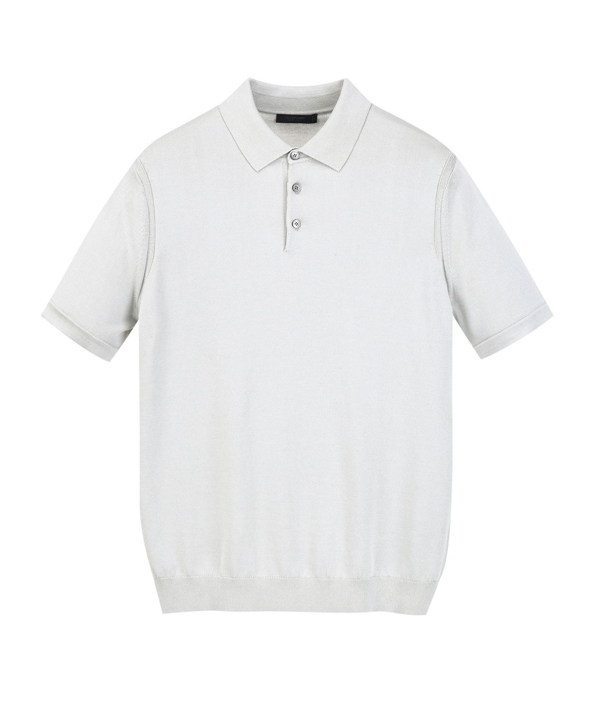 질스튜어트뉴욕 맨(JILLSTUART NEWYORK MEN) 실크 블렌드 카라 니트 - 라이트그레이 (JNSW6B301G1)