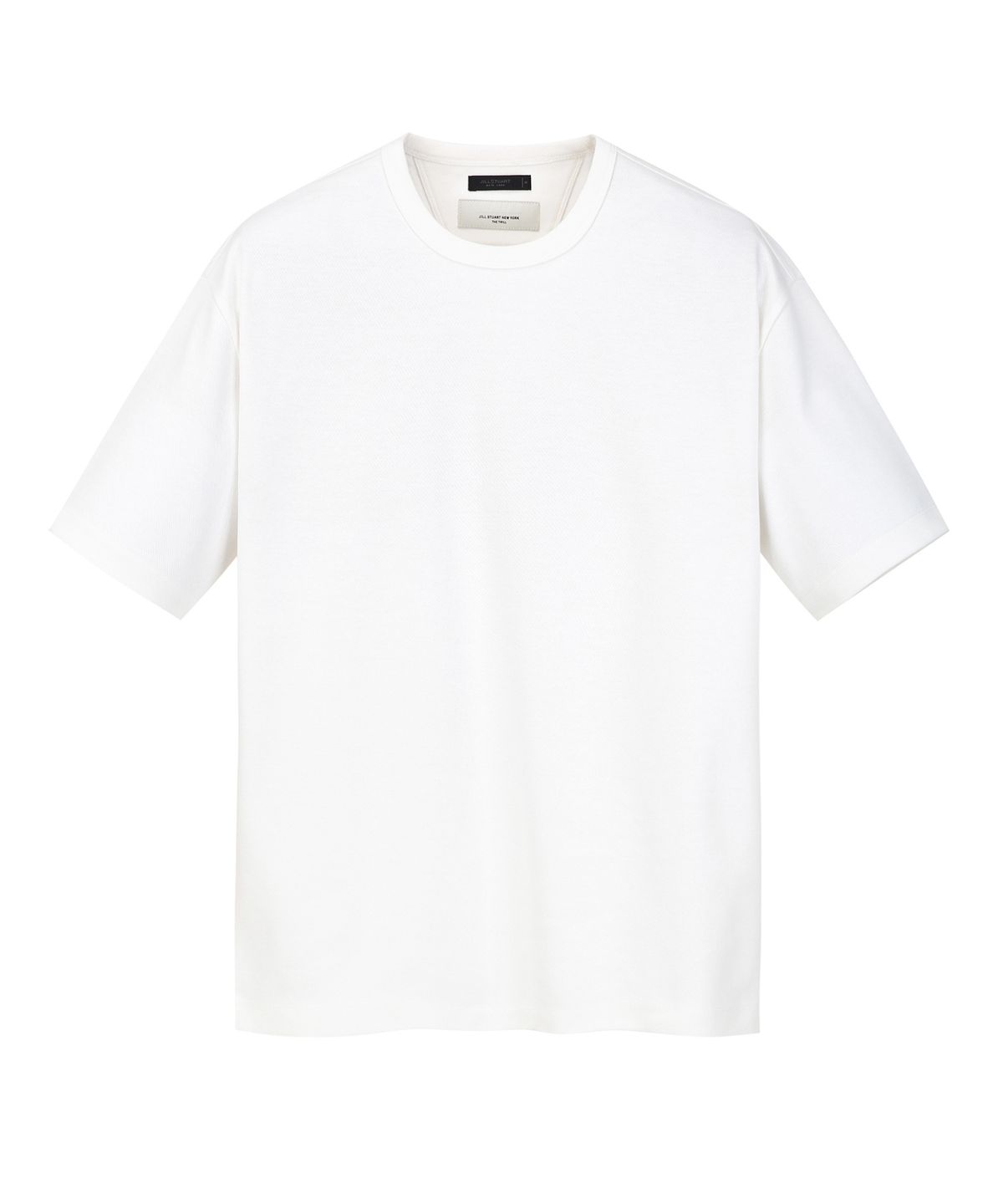 질스튜어트뉴욕 맨(JILLSTUART NEWYORK MEN) 세미오버핏 라운드 티셔츠 - 오프화이트 (JNTS6B311WT)
