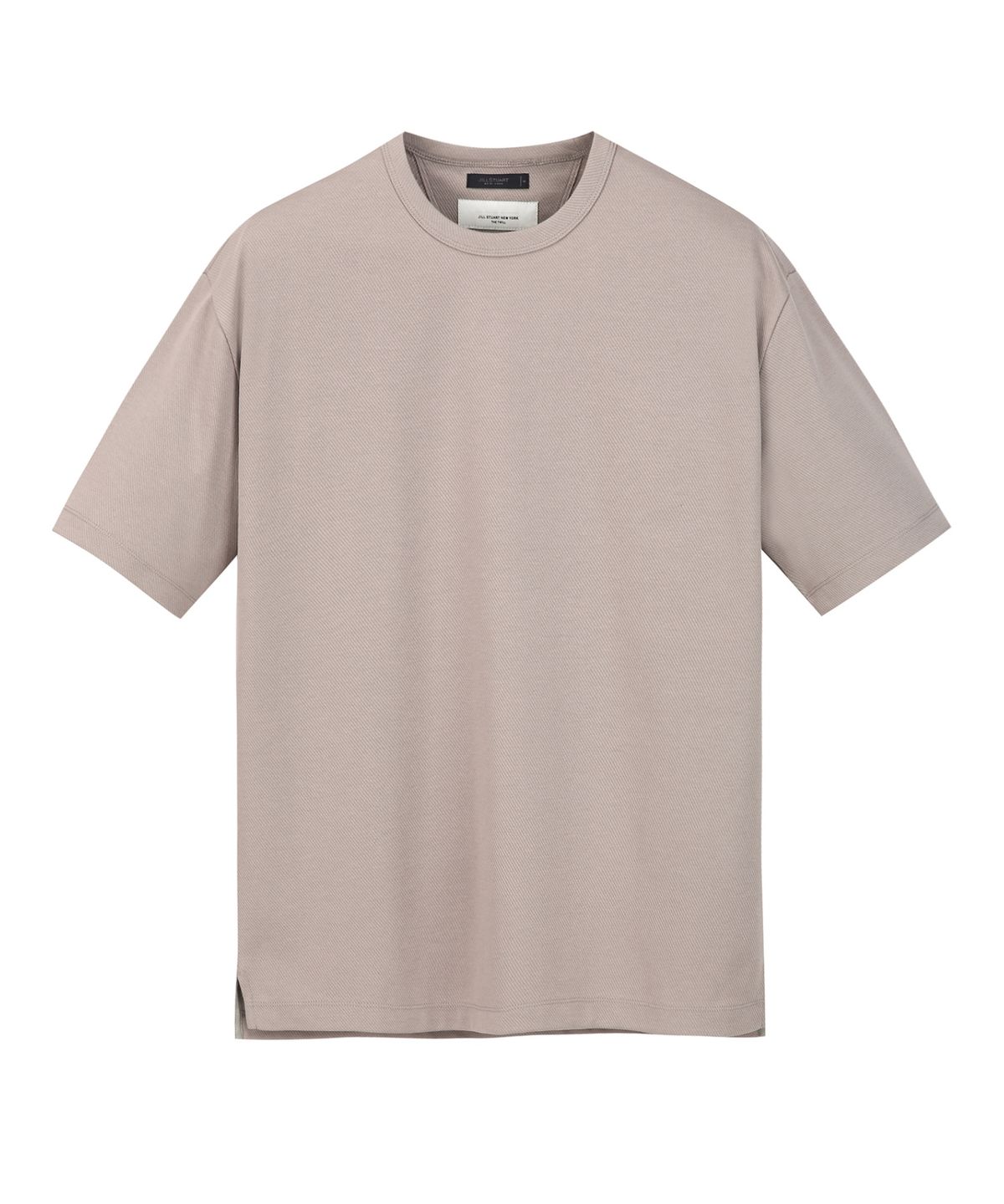 질스튜어트뉴욕 맨(JILLSTUART NEWYORK MEN) 세미오버핏 라운드 티셔츠 - 다크베이지 (JNTS6B311I3)