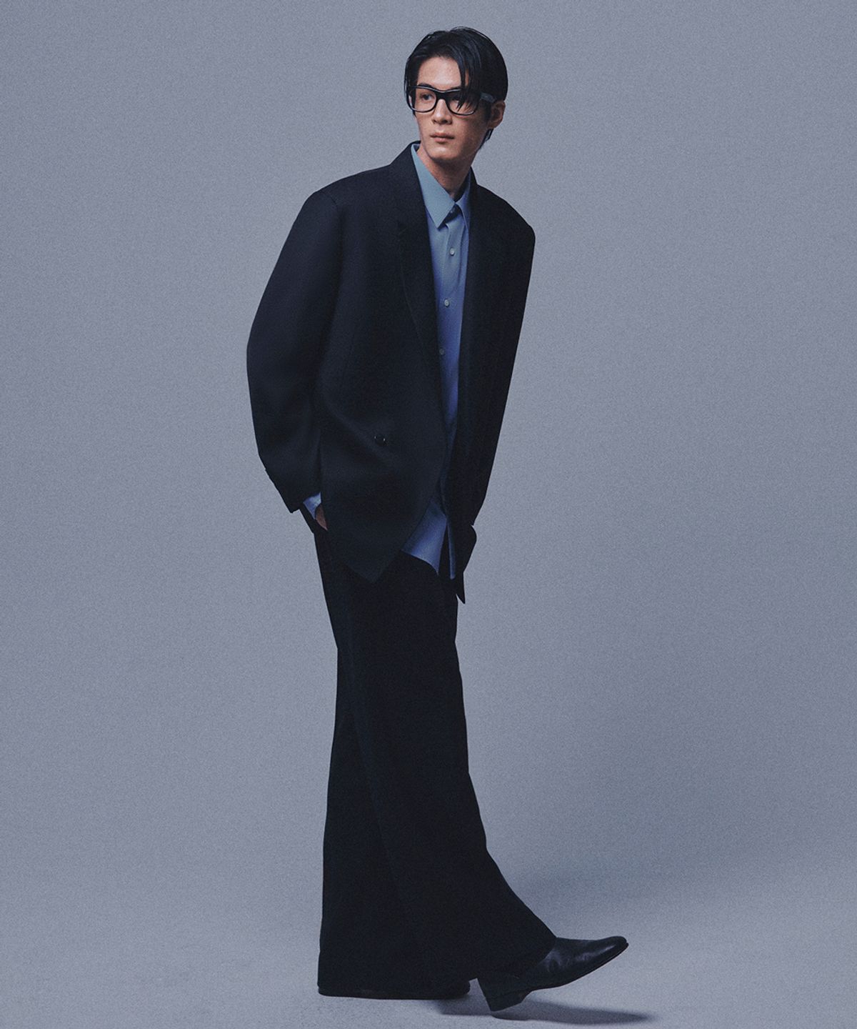 테일던(TAILDERN) Gere Oversized Double Set-Up Black