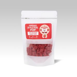 자일리톨 무설탕 캔디 대용량 150g 자일리톨팝 딸기 리필형