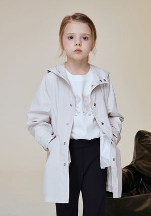 BA14CT01LB 라이트 베이지 레인 코트