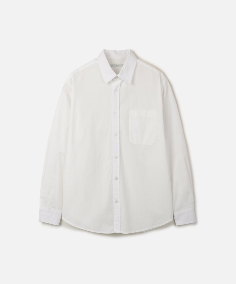 다이드 워싱 컴포트 셔츠 WHITE