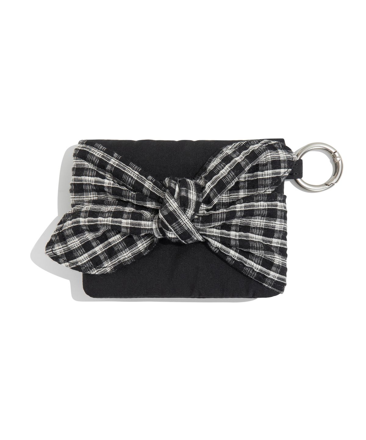 더콜디스트모먼트(THE COLDEST MOMENT) TCM check cotton wallet (black)