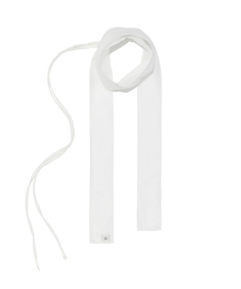 TCM layered chiffon scarf (white)