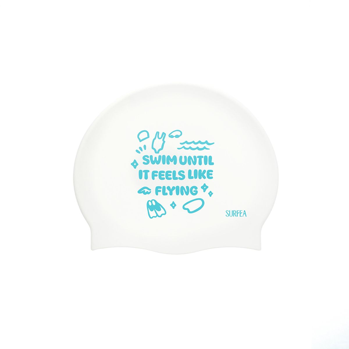 써피(SURFEA) FLOW SWIM CAP TURQUOISE