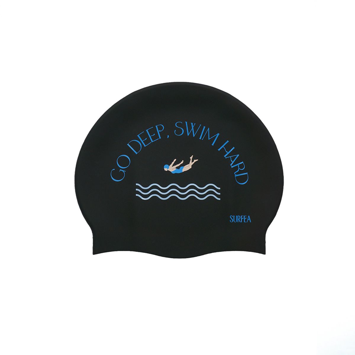 써피(SURFEA) FLOW SWIM CAP BLACK