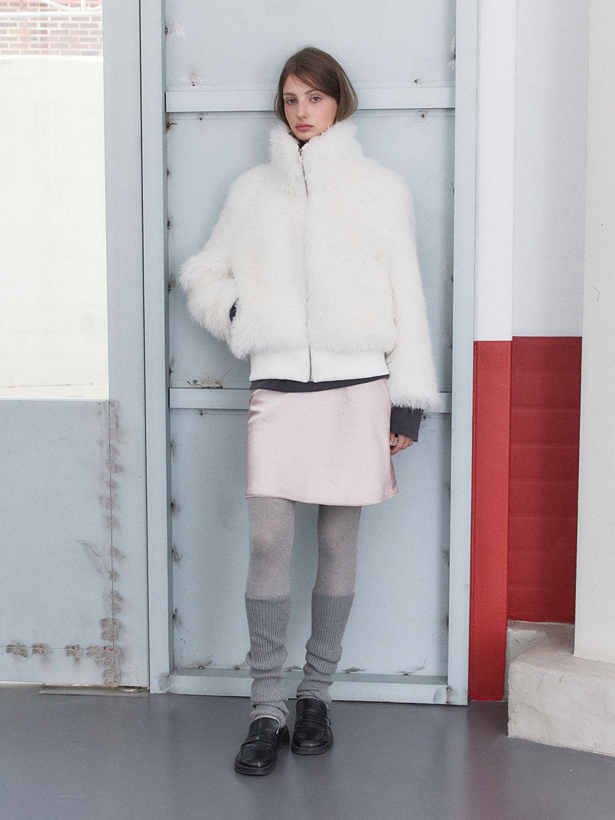 소플러(SOFLER) ZIA SHEARING JACKET_IVORY