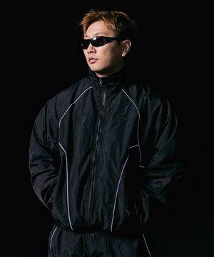 DRY SHELL HYBRID TRACK JACKET [BLACK]