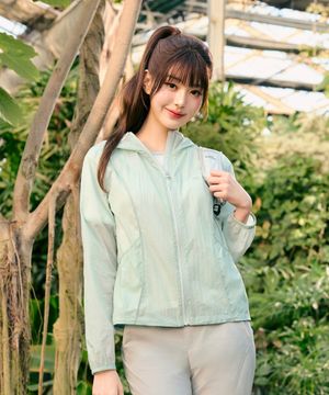 SHEER (시어) 여성 경량 후디 자켓_MINT