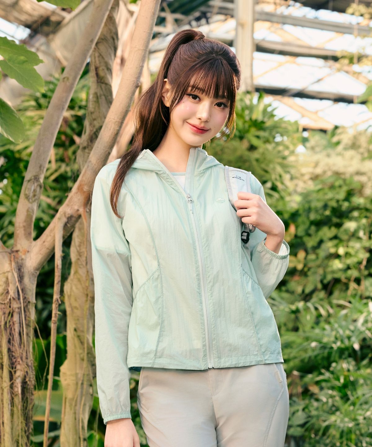 아이더(EIDER) SHEER (시어) 여성 경량 후디 자켓_MINT