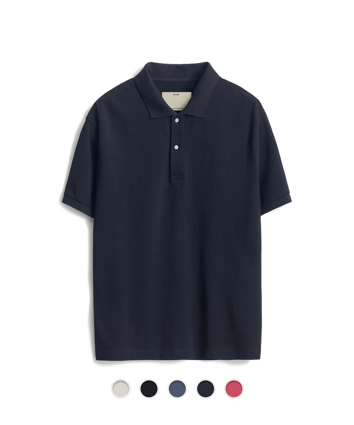포터리(POTTERY) Short Sleeve Classic Pique Polo Shirt - 5 Color
