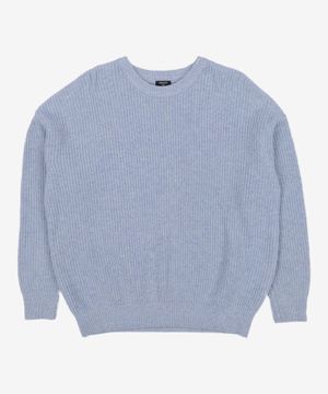 램스울 크루넥 오버 니트 (스카이블루) M