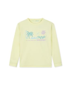 키즈 프레시벤트 티셔츠형 래쉬가드 (L/LIME)