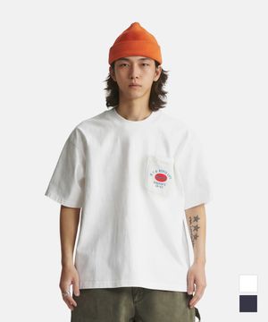 Mud pocket print T shirts White