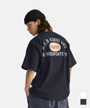 Mud pocket print T shirts Navy