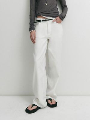 MOSS STRAIGHT COTTON PANTS_IVORY