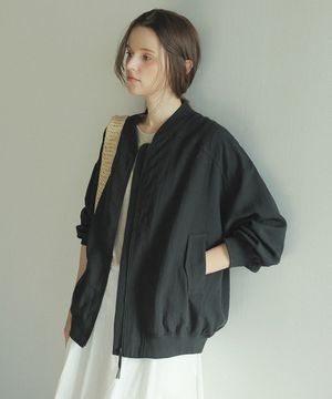 버킨 자수 텐셀 블루종_black