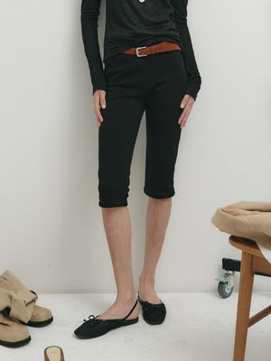 COMFY CLASSIC CAPRI PANTS_BLACK