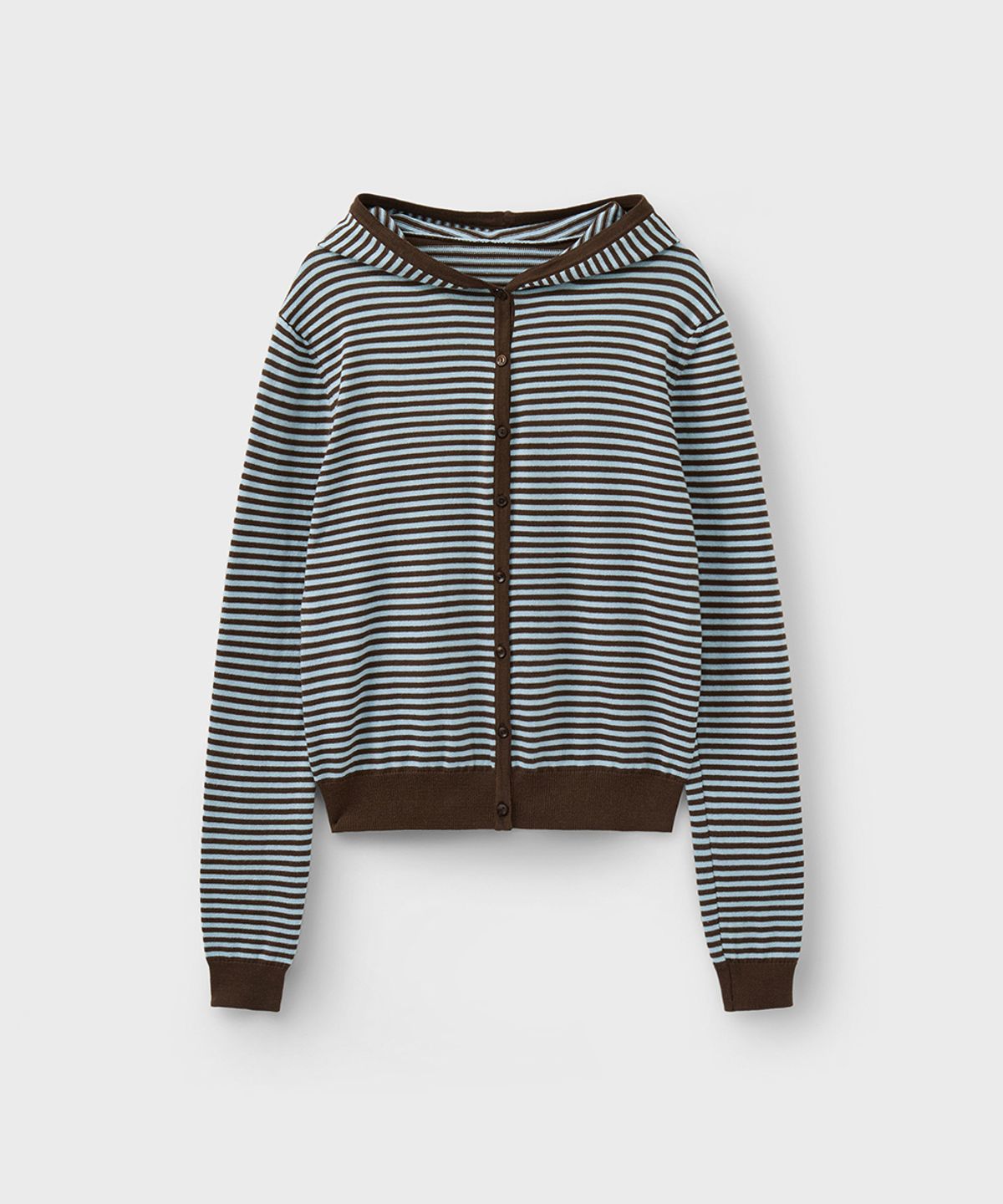 유니온블루 우먼(UNIONBLUE WOMAN) HOODIE CARDIGAN [STRIPE]