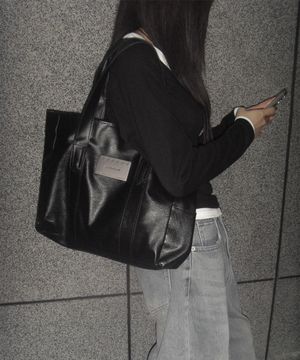 모던 유틸 토트백 블랙