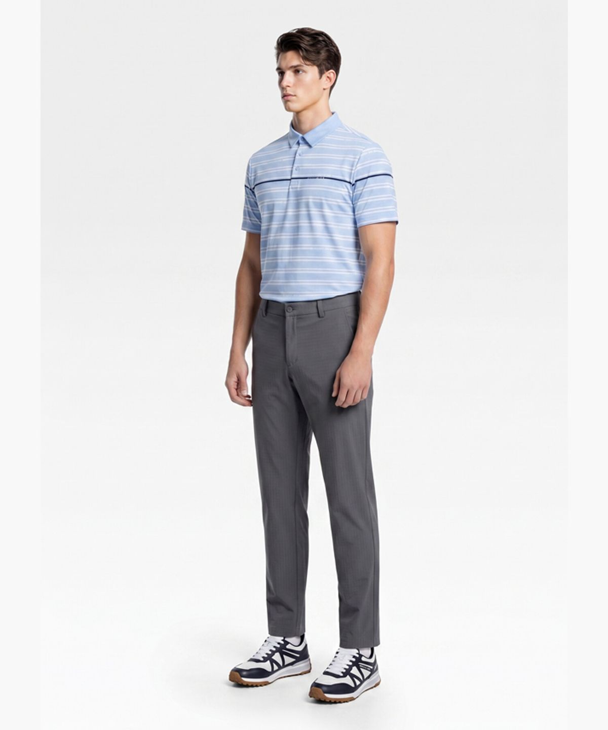 먼싱웨어(MUNSINGWEAR) 남성 냉감 조직감 팬츠 다크그레이 MR221MPT44