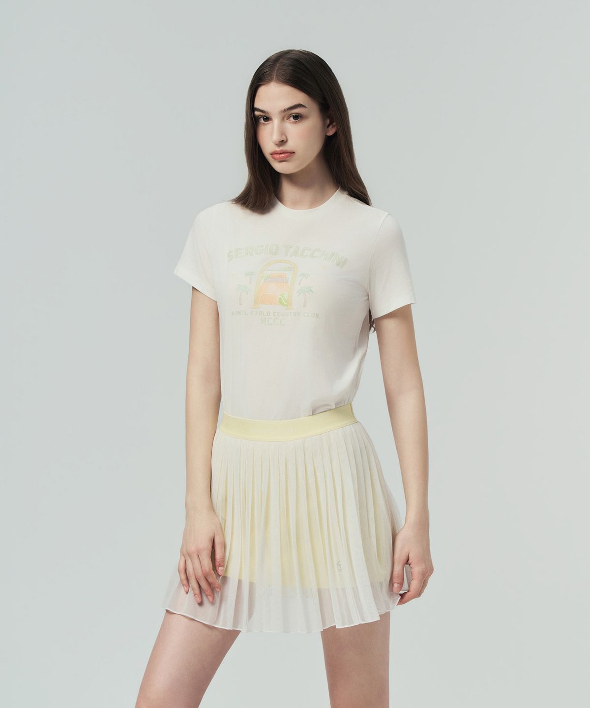 세르지오 타키니(SERGIO TACCHINI) W MCCC 에디션 그래픽 티셔츠 (White)