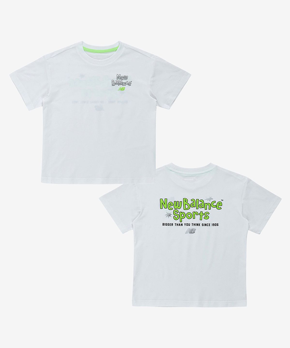 뉴발란스 키즈(NEWBALANCEKIDS) STELLAR PLAY GROUND_아동 로고  반팔티 NK9EG2501U10