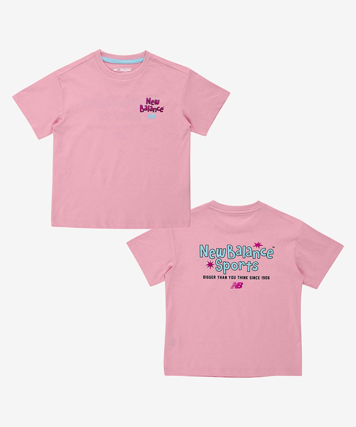 뉴발란스 키즈(NEWBALANCEKIDS) STELLAR PLAY GROUND_아동 로고  반팔티 NK9EG2501U25
