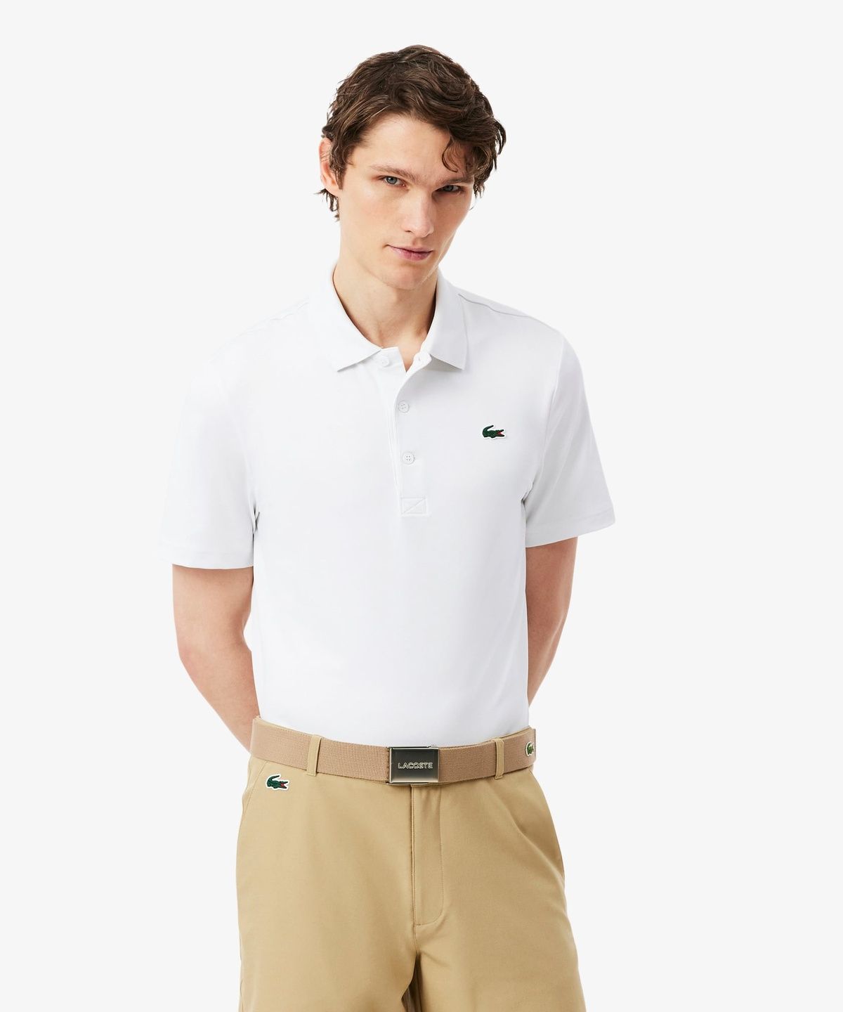 라코스테(LACOSTE) 남성 골프 퍼포먼스 베이직 반팔 폴로 셔츠 DH3189-56G 001