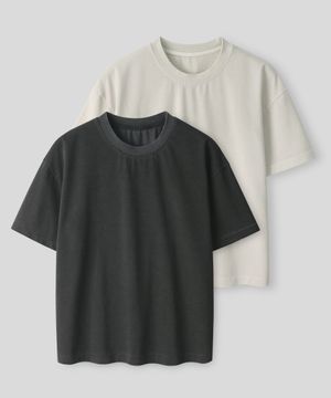 [인더스트X후디진호] 피그먼트 워시드 하프 티셔츠_2COLOR