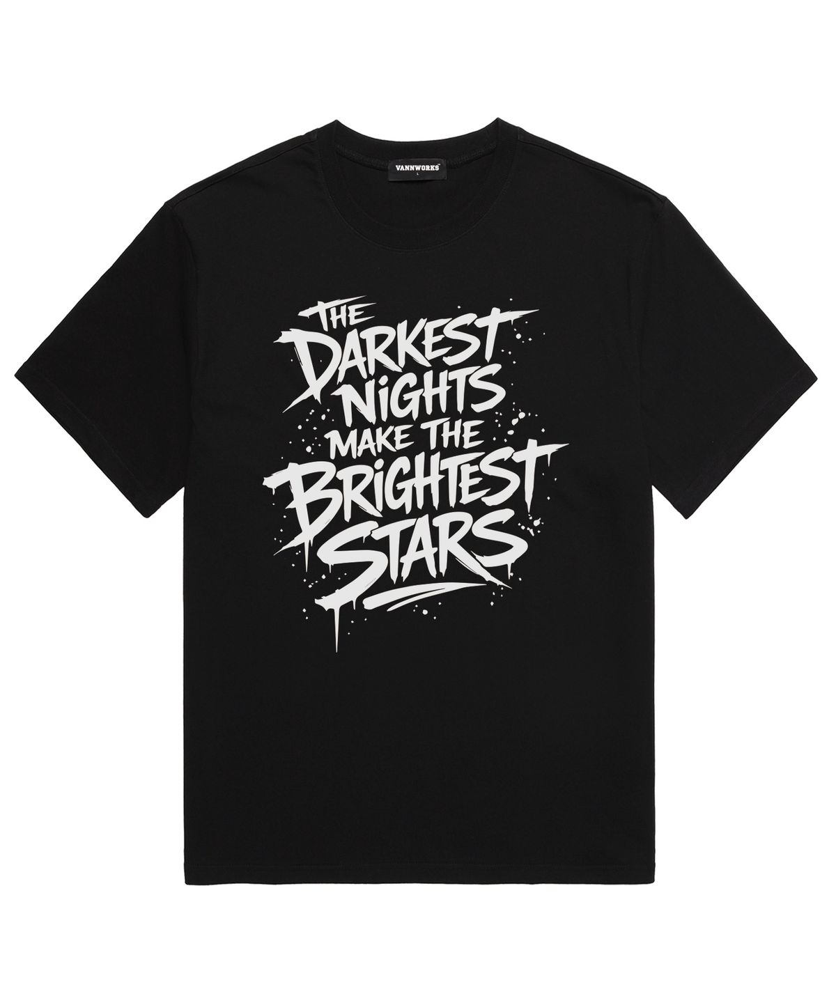 밴웍스(VANNWORKS) BRIGHTEST STAR 반팔 티셔츠 (VS0221) 블랙